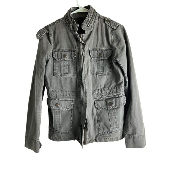 Trouvé Gray utility cargo jacket size XS Gorpcore Casual Basic Normcore - Picture 1 of 8